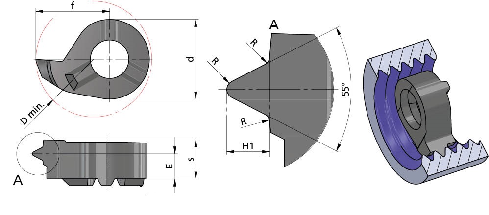 Пластина сменная LS11.1118.14/AL41F Dummel